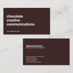 Minimalistiskt monogram på Rustic Maroon Sans Se Visitkort