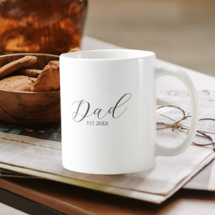 Minimalistiskt monogram Teckensnittstyp för skri Kaffemugg