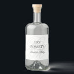 Minimalistiskt monogrammed Elegant Bachelor Party Spritflaskor Etikett<br><div class="desc">Minimalistisk monogrammad Elegant Bachelor Party Liquor Flaska-etikett</div>