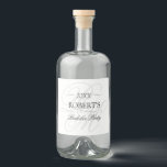 Minimalistiskt monogrammed Elegant Bachelor Party Spritflaskor Etikett<br><div class="desc">Minimalistisk monogrammad Elegant Bachelor Party Liquor Flaska-etikett</div>