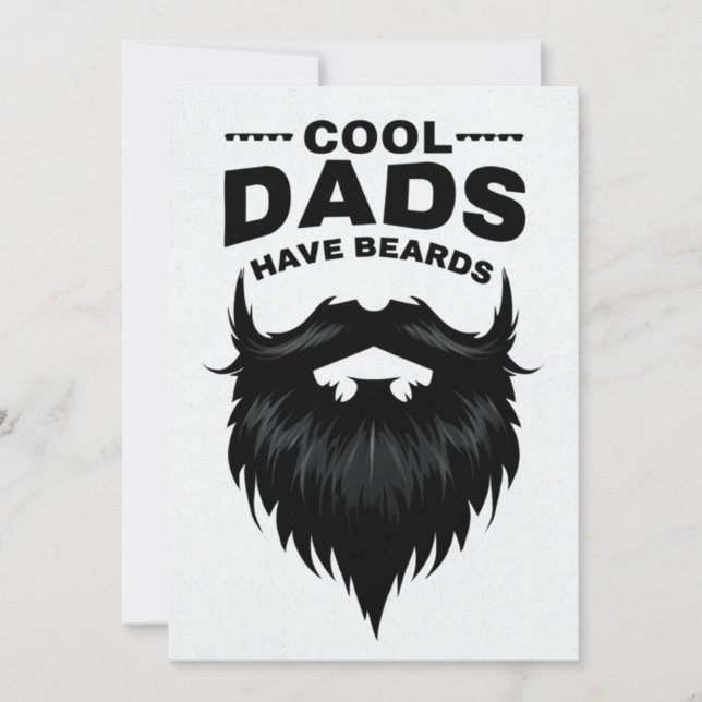 Minimalistiskt monokromatiskt Fars dag-kort Inbjudningar (Framsida)