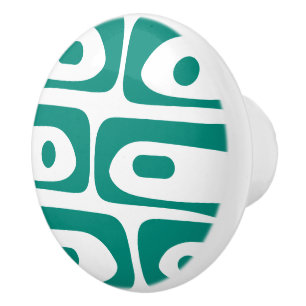 Minimalistiskt Mönster Teal, modernt Piquet i mitt Knopp