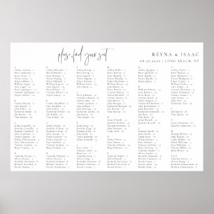 Minimalistiskt monteringsschema för alfabetiskt sä poster