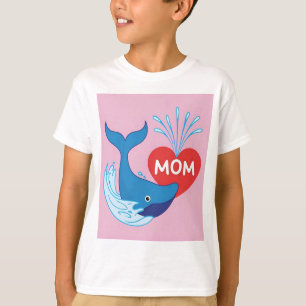 Minimalistiskt Mors dag-delfinin T Shirt
