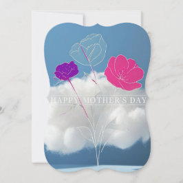 Minimalistiskt Mors dag-kort