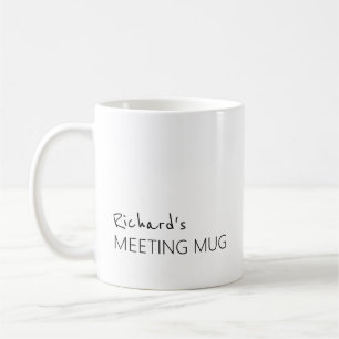 Minimalistiskt möte med namnet kaffemugg