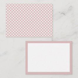 Minimalistiskt MUT-Rosa Mönster Anteckningskort