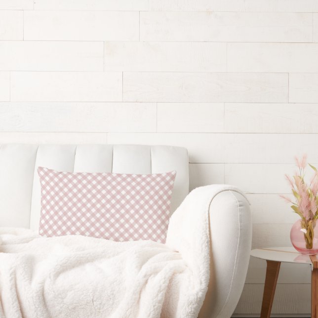 Minimalistiskt MUT-Rosa Mönster Lumbarkudde (Soffa)