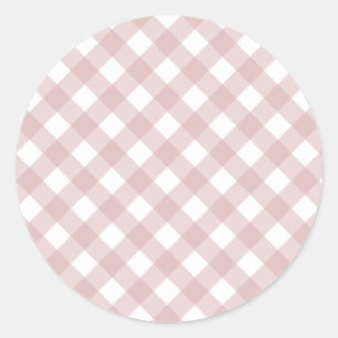 Minimalistiskt MUT-Rosa Mönster Runt Klistermärke
