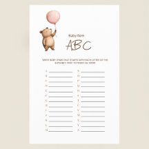 Minimalistiskt Namn-ABC-spel för Bebisar Flyer
