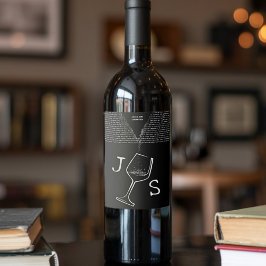 Minimalistiskt namn för enkel modern Contemporary Vinflaska Etikett