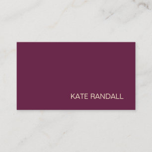 Minimalistiskt nätverk för Burgundy-Professionell Visitkort