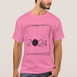 Minimalistiskt nytt år 2024 t shirt