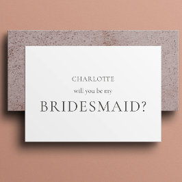 Minimalistiskt och Elegant-Frieri kort