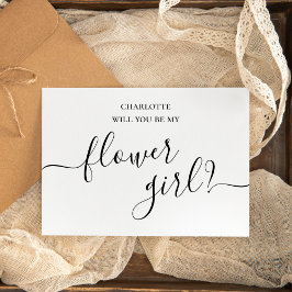 Minimalistiskt och enkelt Frieri kort för blommor