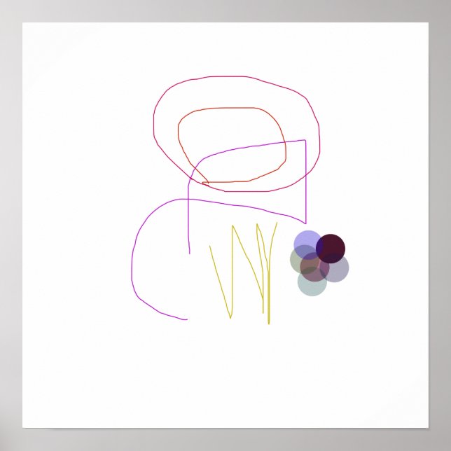 Minimalistiskt och geometriskt poster (Framsidan)