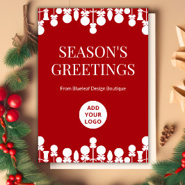 Minimalistiskt Office-Helgdag-kort | Anpassade Julkort