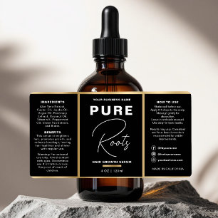 Minimalistiskt oljeutsläpp från svart och Guld Fla Fraktsedel