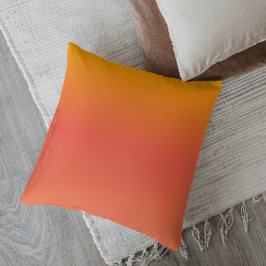 Minimalistiskt ombre Vibrant Sunset Kudde