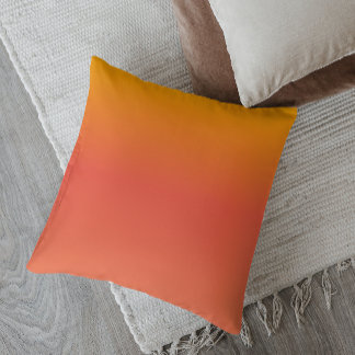 Minimalistiskt ombre Vibrant Sunset Kudde