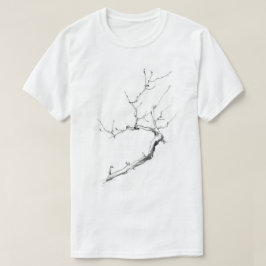 Minimalistiskt ömtåligt Träd Gren T Shirt