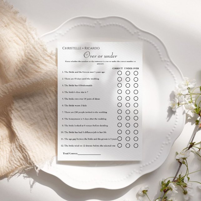 Minimalistiskt över- eller under-möhippa-spel meddelande (Skapare uppladdad)