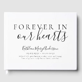 Minimalistiskt överhuvud i vår minnesstund gästböcker