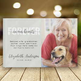 Minimalistiskt överhuvud i våra hjärtefoto gästböcker