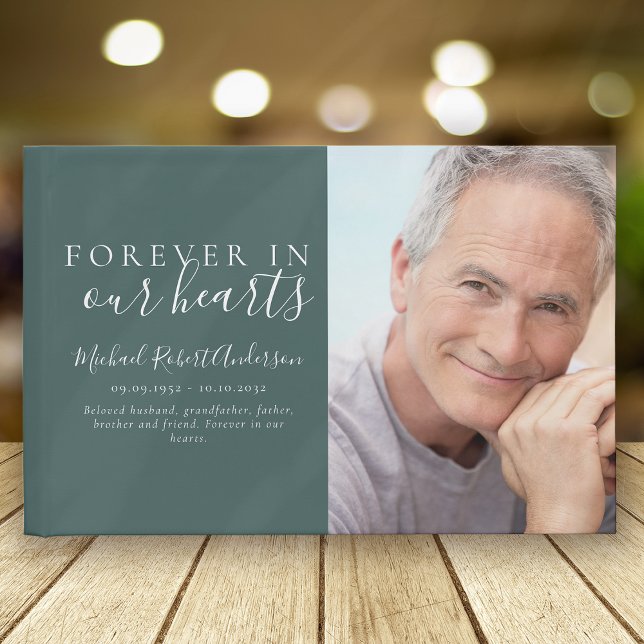 Minimalistiskt överhuvud i våra hjärtefoto gästböcker (Skapare uppladdad)