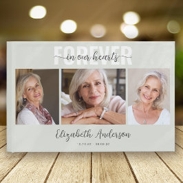 Minimalistiskt överhuvud i våra hjärtefoto gästböcker