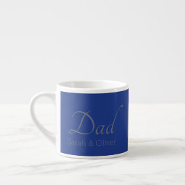 Minimalistiskt "Pappa" med barnets Namn - Gift - Espressomugg