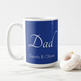 Minimalistiskt "Pappa" Mugg med Namn från barn - G