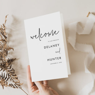 Minimalistiskt Pappert program med svartvit mapp