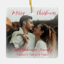 Minimalistiskt par Dubbla sidade fotoröda skript