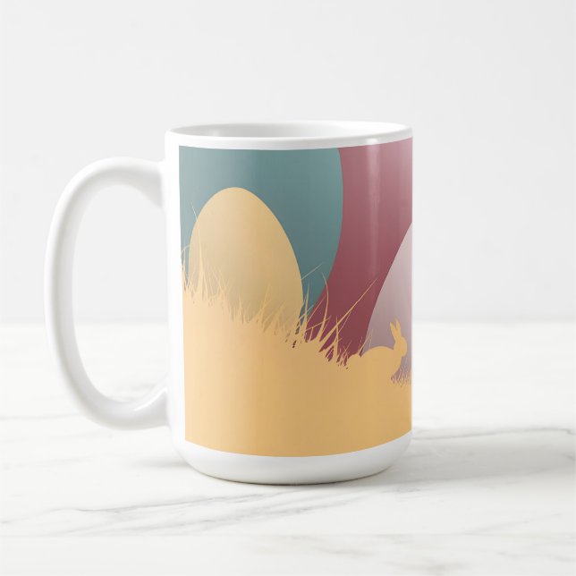 Minimalistiskt Påsk Elegance Kaffemugg (Vänster)