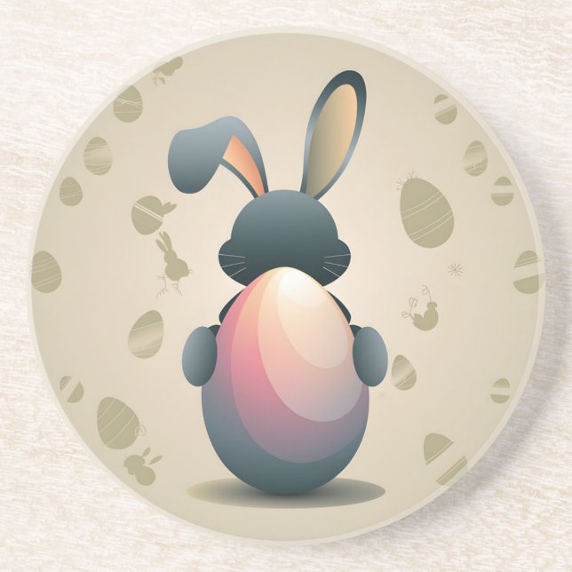 Minimalistiskt Påsk Elegance Underlägg (Framsidan)