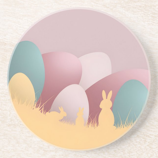 Minimalistiskt Påsk Elegance Underlägg (Framsidan)