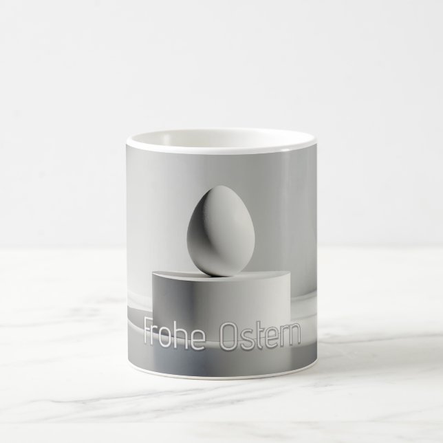 Minimalistiskt påskägg på modernt podium magisk mugg (Center)