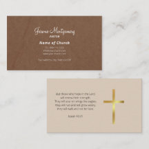 Minimalistiskt Pastor-Affärskort