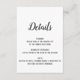 Minimalistiskt Pension-kort för detaljinfogning Tilläggskort