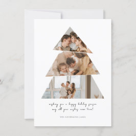 Minimalistiskt Photo Julgran Hälsning-kort Tack Kort