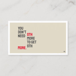 Minimalistiskt PHYSICS-Affärskort Visitkort