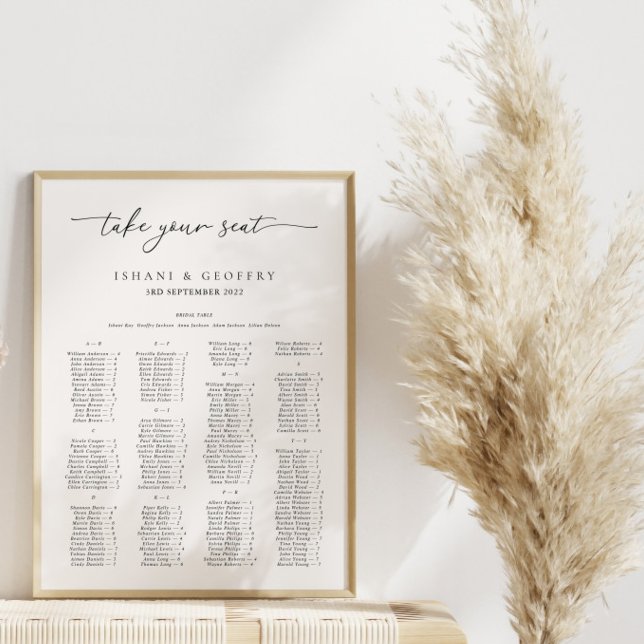 Minimalistiskt Poster för svartvita sittplatser (Skapare uppladdad)