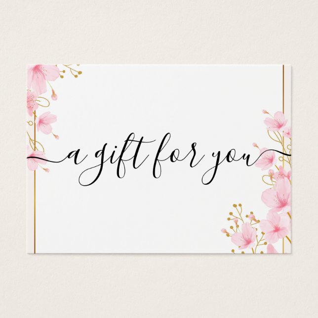 Minimalistiskt presentationscertifikat för små för visitkort (Framsidan)