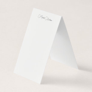 Minimalistiskt Professionell Modern Plain Namn Car Kort