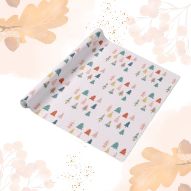 Minimalistiskt program för julgranar-skogar presentpapper (Skapare uppladdad)