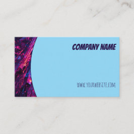 Minimalistiskt QR-blått Affärskort för lila Visitkort