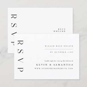 Minimalistiskt QR-kodkort för enkel elegant OSA