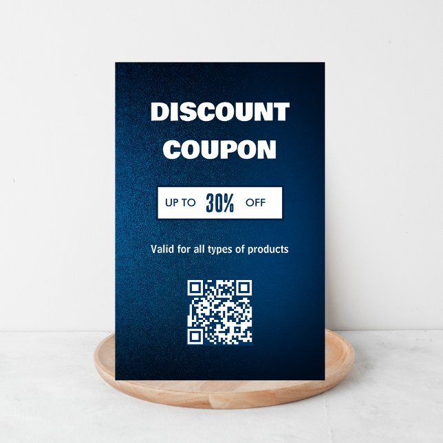 Minimalistiskt QR-kodrabattkort Visitkort (Skapare uppladdad)