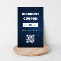 Minimalistiskt QR-kodrabattkort